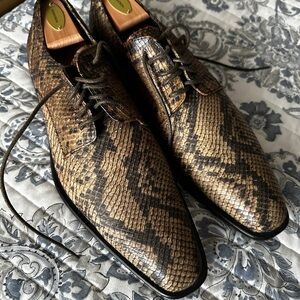 Kenneth Cole Reaction Snake Print Oxfords